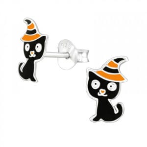 Oorbellen Halloween kat