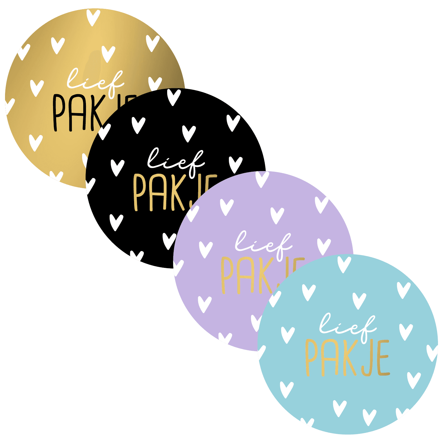 Stickers - Lief pakje (12 stuks)
