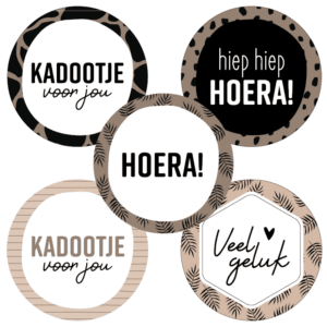 Stickers - Kadootje voor jou (10 stuks)